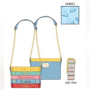 NWT Disney Books Loungefly crossbody